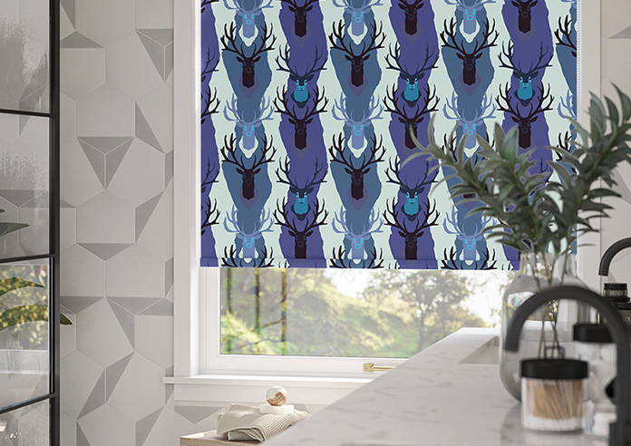 Bold Stags, Marine - Roller Blind - Image 5